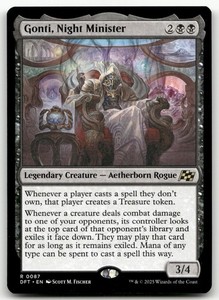 Gonti, Night Minister #87 Aetherdrift Rare MTG