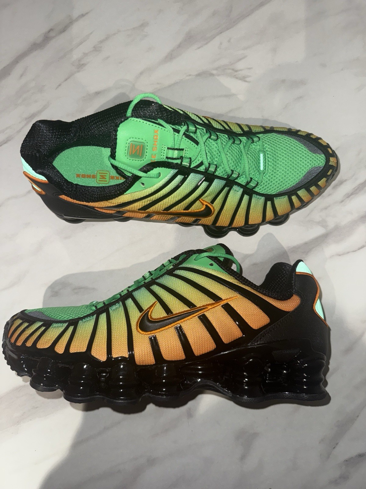 Nike Shox TL UK 9.5 - Stylish Multicoloured Trainers in Half Box image 2