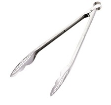 Stainless Steel Narrow Grill/Fry Tongs, 12-1/...