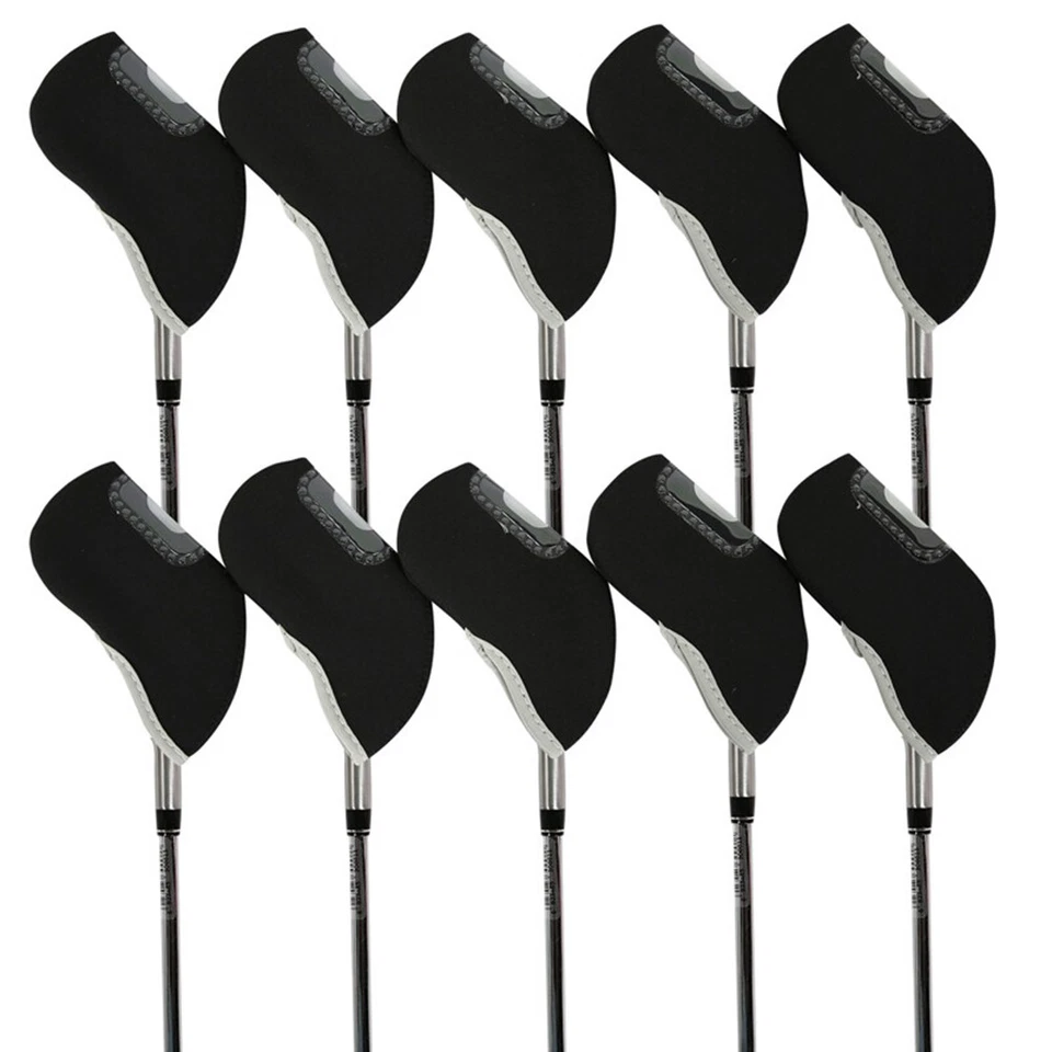 10 PCS Neoprene Iron Head Covers Club Golf Iron Headcovers Protector Universal↟ - Image 3 of 4