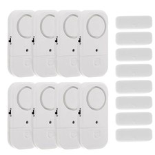 Window and Door Alarm for Kids Safety, 8 Pack Personal Security for Pool, Bur...