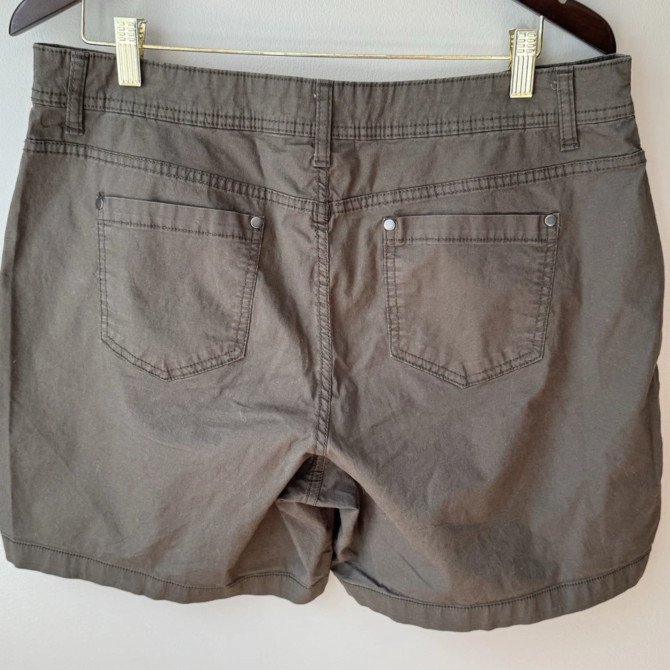 Pantalones Cortos Carga Para Mujer Style & Co Abedul Francés Talla 14 Verde Oliva Exterior Boho Foto 2 de 4