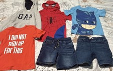 Spider Man, Gap And Pjs Mask Boys Short And Shirts Bundle Size 5t