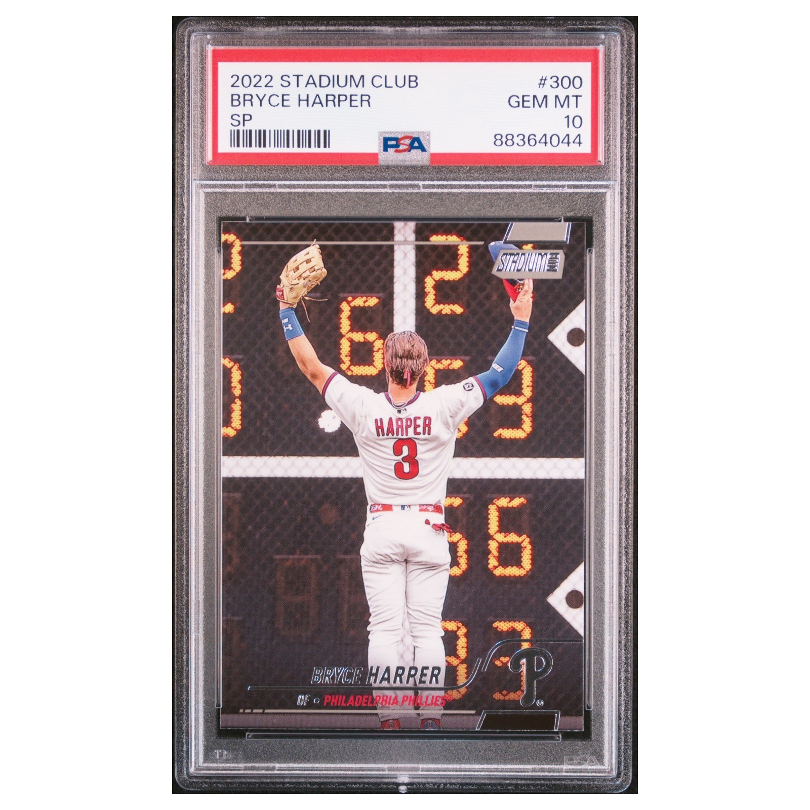 Bryce Harper #300 PSA 10 2022 Topps Stadium Club Image Variation SP Baseball MLB
