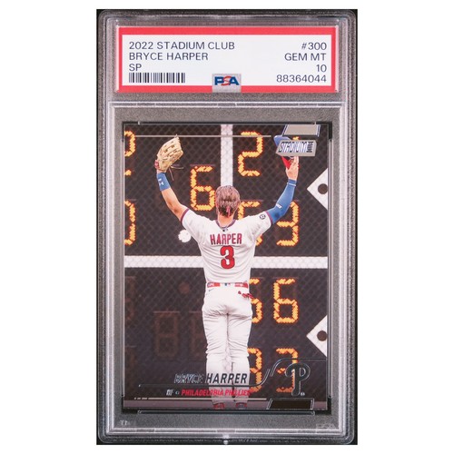 Bryce Harper #300 PSA 10 2022 Topps Stadium Club Image Variation SP Baseball MLB