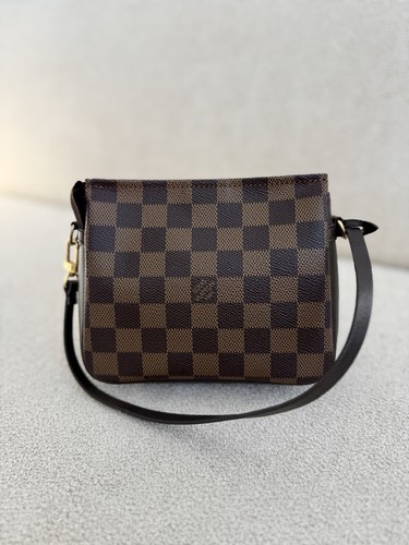 Authentic Louis Vuitton Damier Ebene Trousse Pouch Bag