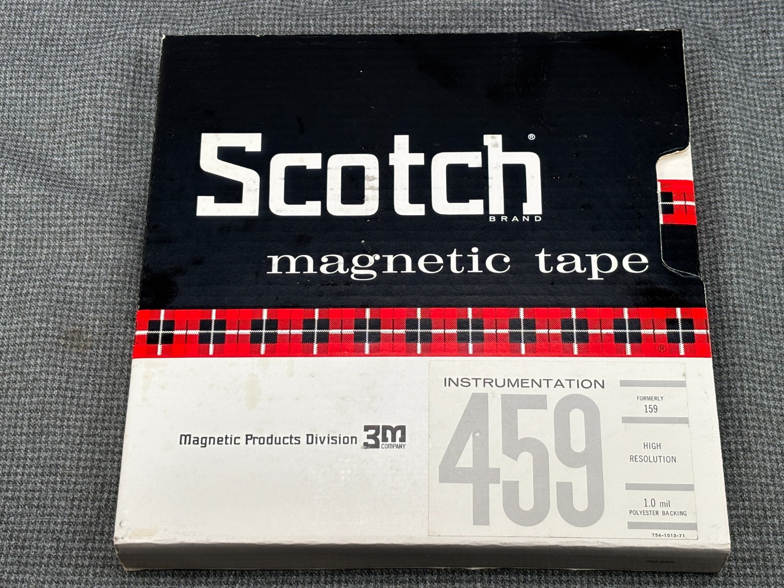 Sealed Scotch  NO. 459 REEL TO REEL 1/2" MAGNETIC TAPE - METAL 10.5"  Reel