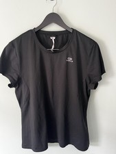 Kalenji Black Sports Top, Women’s Size L Uk 14/16, Gym/fitness Wear 🍃Charity🍃