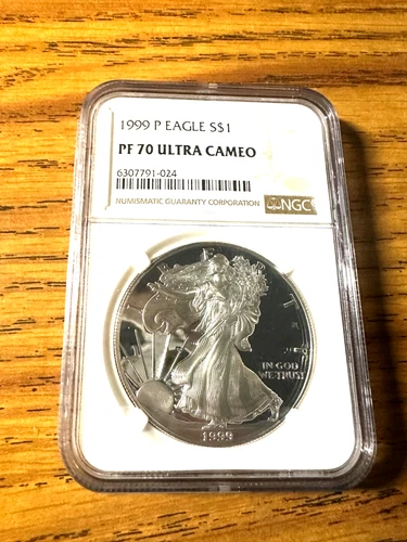 1999 P American Silver Eagle NGC PF 70 Ultra Cameo