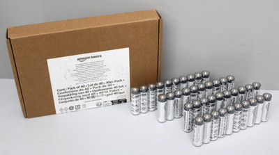 40 Stück Amazon Basics AA Industrie alkaline batterien 1,5V , NEU