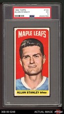 1964 Topps #104 Allan Stanley Maple Leafs HOF PSA 5 - EX