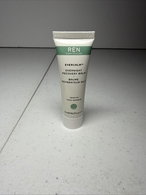 REN Evercalm Overnight Recovery Balm 5ml 0.17oz Sensitive Skin NEW