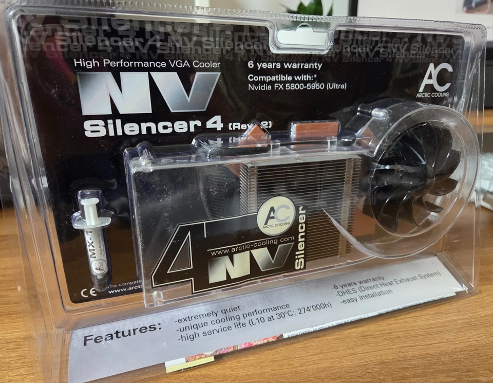 Arctic Cooling NV Silencer 4 GeForce FX5800 - 5950 (Ultra) GPU VGA Cooler - Image 2 of 3