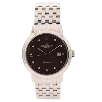 NOS 42mm Jacques Lemans Geneve G-163 Grande Classique Automatic Wristwatch Steel