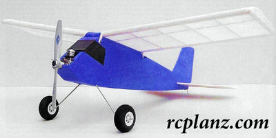 R/C AIRPLANE PLANS & PATTERNS: Tumbletot 23'' Wingspan - FF or RC