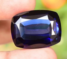 Natural Kashmiri Blue Sapphire 51.40 Ct Cushion Shape Certified Loose Gemstone