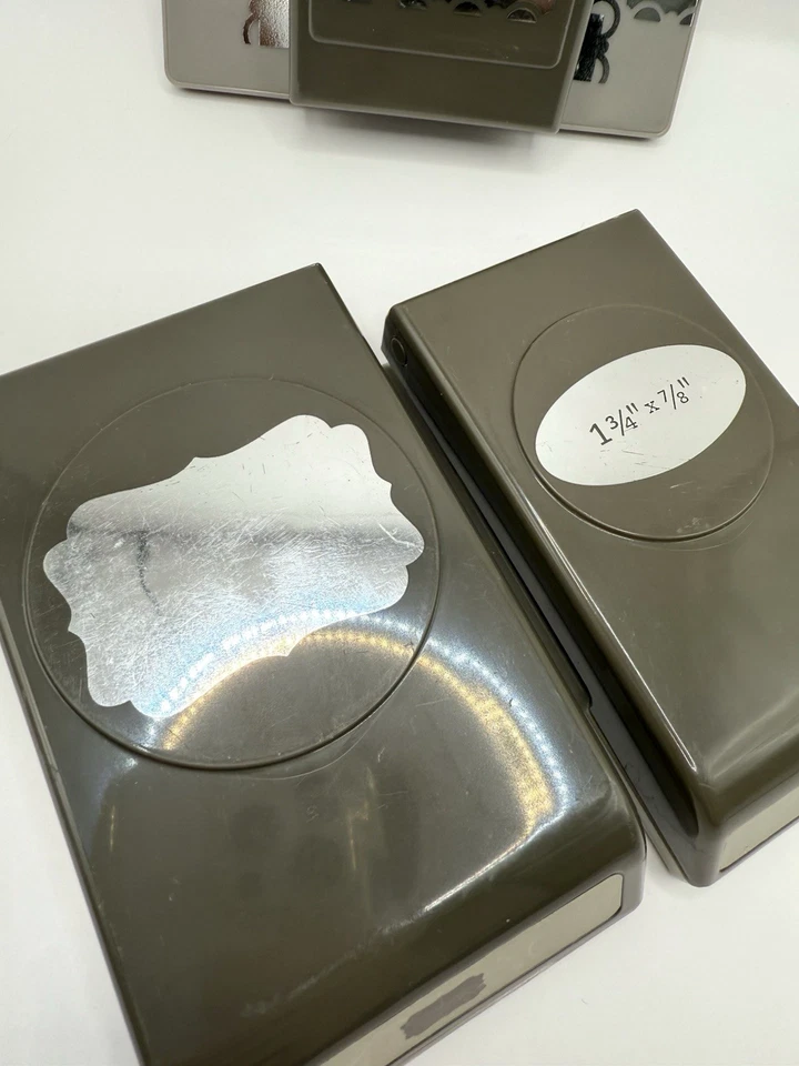 Stampin' Up! Плоский бумажный пробойник лот овальный и причудливый ярлык гребешок отделка кайма набор из 3 - Изображение 4 из 4