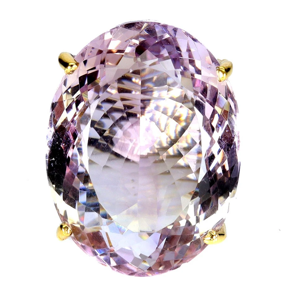 Anillo de plata de ley 925 ovalado ametrino 55ct zafiro hecho a mano joyas de piedras preciosas 8 Foto 2 de 4