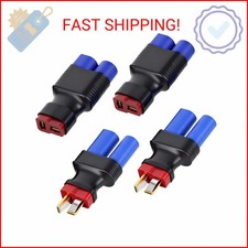 2 Pairs EC5 to T Adapter Male Female Connector Plug Set, 2PCS T-Plug Male Connec
