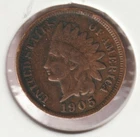 US Rare Old West 1905 Indian Head Penny Coin American Collection Shield Cent USA