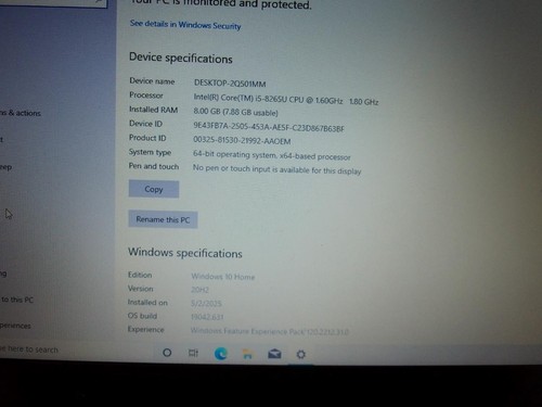 Lenovo IdeaPad L340 15.6'' Core i5-8265U 1.60GHz 8GB 1TB HDD W10 (O363) - Picture 2 of 9