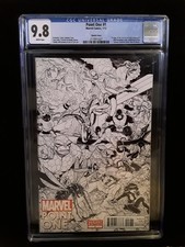 Marvel Point One 1:100 schizzo variante 1t apparizione Sam Alexander Nova CGC 9.8