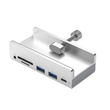 1pc 6-Port USB 3.0 Hub Clamp Adapter Aluminum USB Splitter for iMac/Laptop/PC