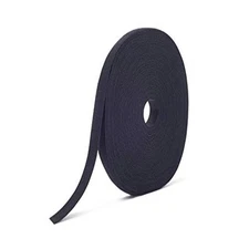 Versatile Double Sided Self Gripping Tape Roll 3/8 Inch Black