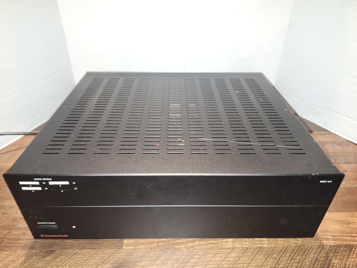 SpeakerCraft MZC-64 HiFi Multi-Zone AV Amplifier Controller Black