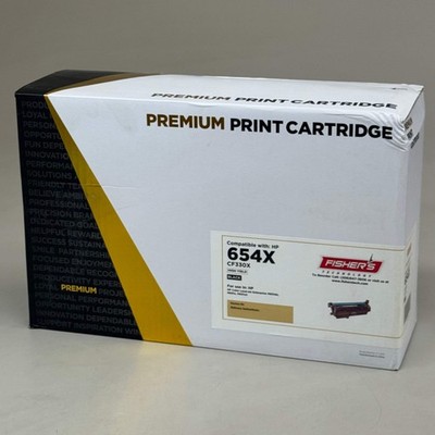 FISHER'S TECHNOLOGY High Yield Premium Print Cartridge For HP Printer 654x Black