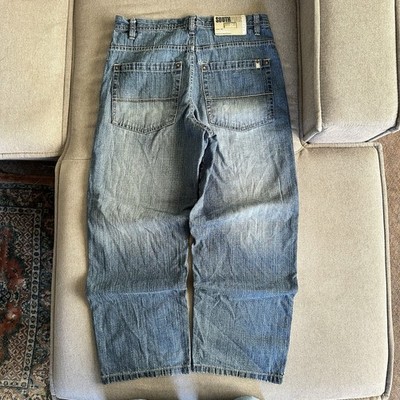 Vtg Y2K Southpole Jeans Gold Tab Baggy Wide Leg size 34x30 | eBay