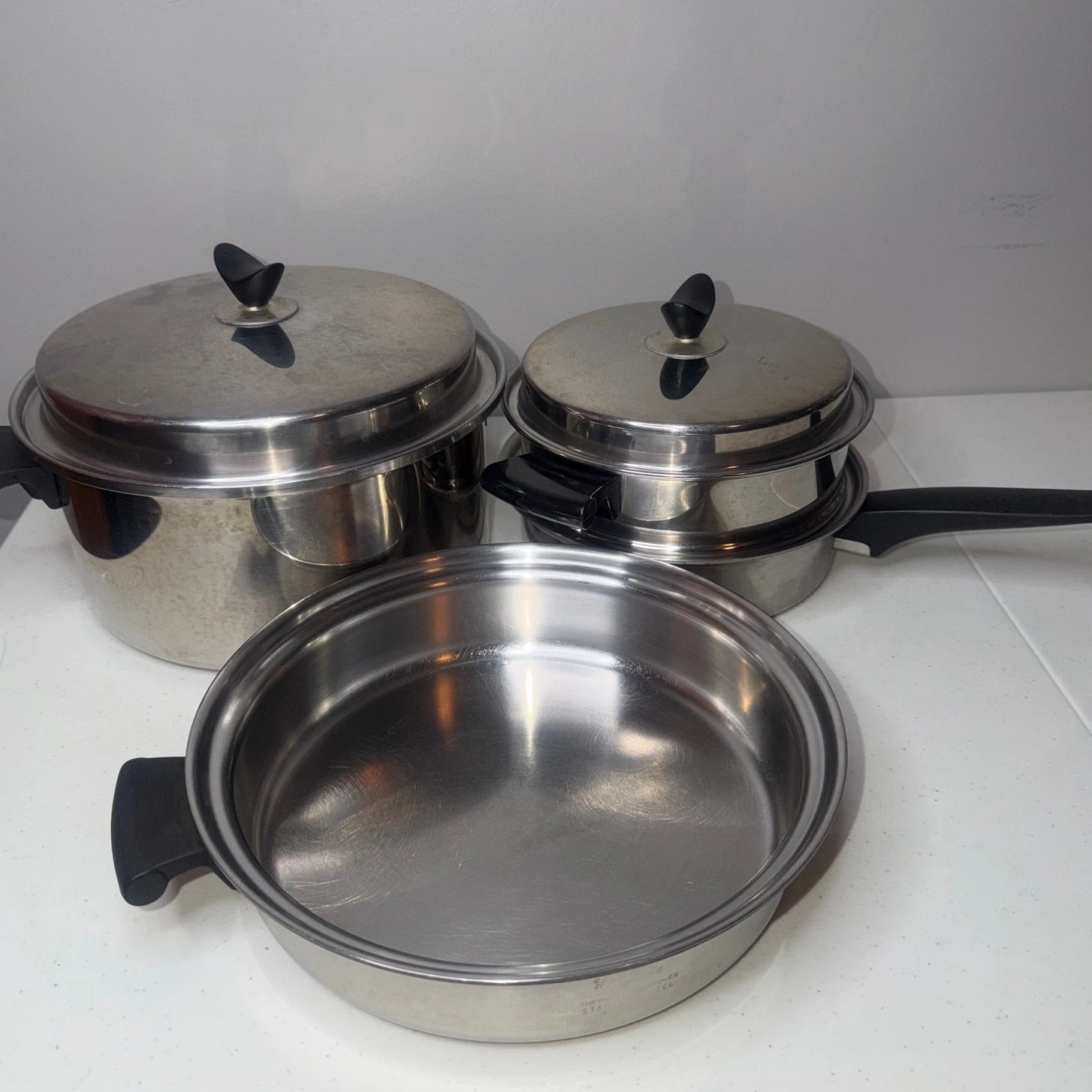 Wonder Ware Cookware Thermium Multi-Plex Stainless Steel 6 Pcs Set Waterless
Opens in a new window o