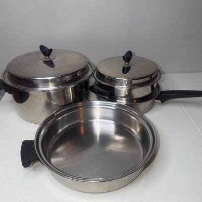 Wonder Ware Cookware Thermium Multi-Plex Stainless Steel 6 Pcs Set Waterless