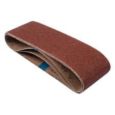 Image of AB/B75/60A Aluminium Oxide Sanding Belt 60 Grit 75mm x 457mm 3pc