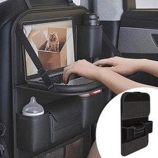 Auto Rückenlehnenschutz, Auto Rücksitz Organizer  PU Für Kinder,Autositzschoner