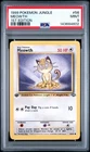 PSA 9 1st Edition Meowth Pokémon Jungle 1999 Common #56 Mint Fresh Slab