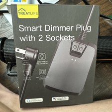 TREATLIFE Inteligentna wtyczka ściemniacza, 2 indywidualne gniazda sterujące, 600W