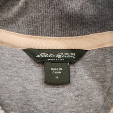 Eddie Bauer Women's Gray Sherpa Lined Full Zip Jacket XL Pockets SU7104
