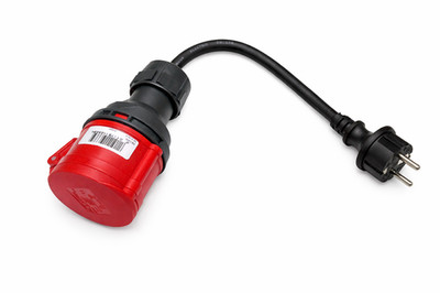 CEE Adapter 230V Schuko Stecker auf Starkstrom CEE 16 A / 400V Kupplung  NEU 