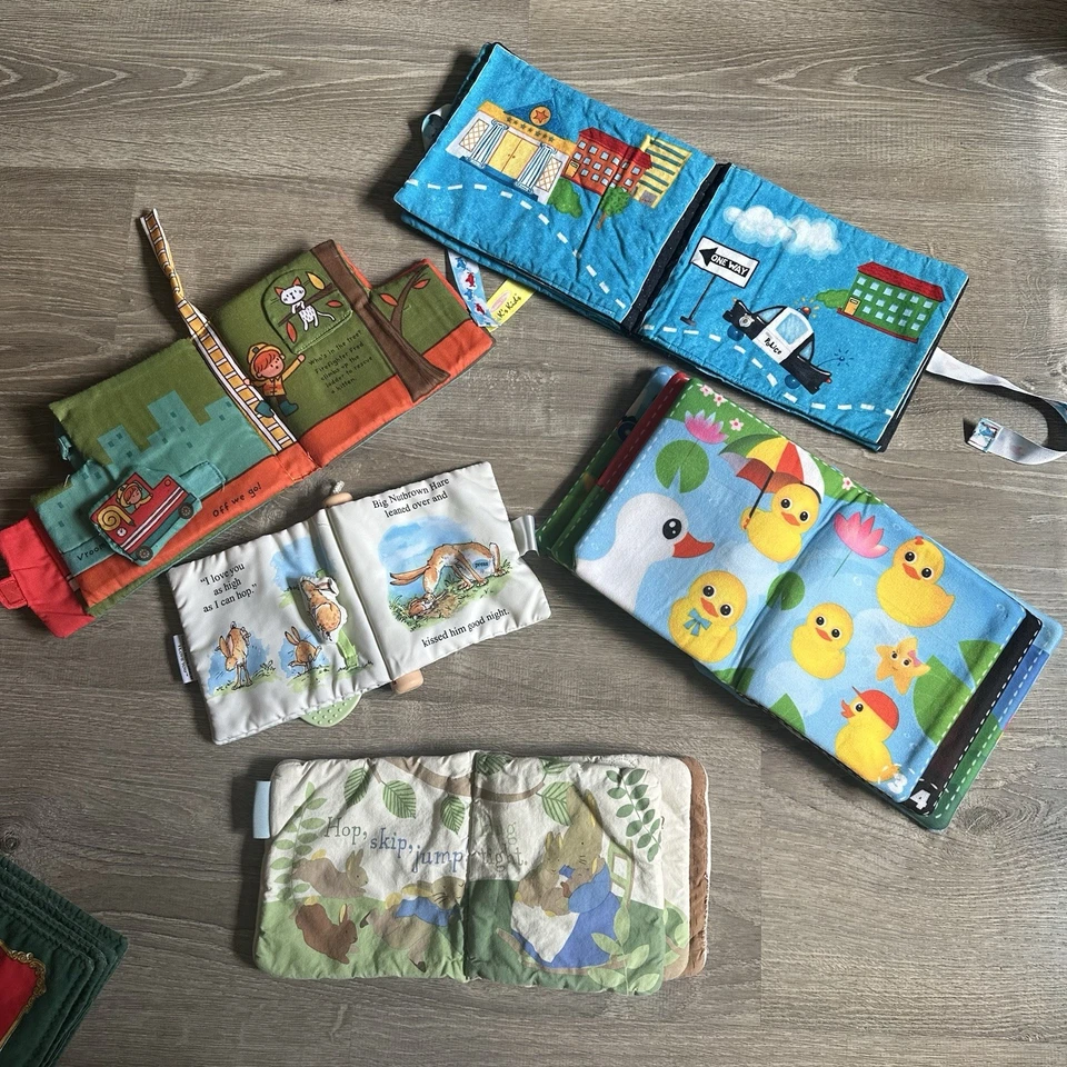 Baby ребенка ясельного возраста мягкая ткань интерактивные книги лот из 9 винтажный до сих пор Питер кролик - Изображение 4 из 4