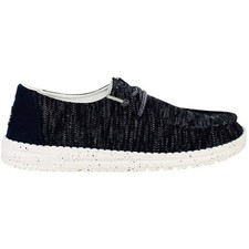 Image of Hey Dude Wendy Sox Lace-Up Blue Synthetic Womens Trainers 37952_72375