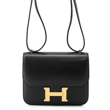 HERMES Constance3 Miroir Size Mini Chevre Myzore Goatskin Black