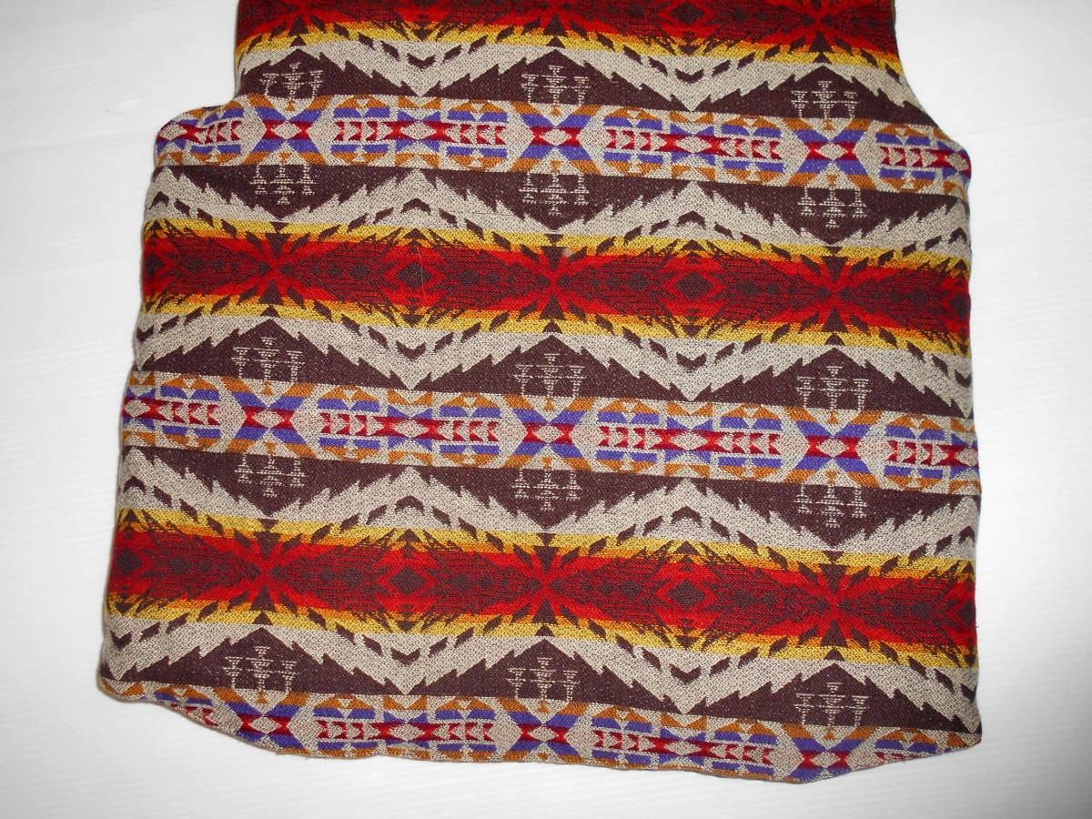 Pendleton Native Wool Down Vest S Reversible Feat… - image 7