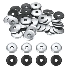 120Pcs Neoprene Washer, 1/4"x31/32" Galvanized Iron EPDM Bonded Sealing Gasket