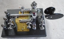 Vibroplex Vibrokeyer Telegraph Key -  All Chrome Hardware