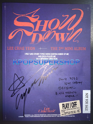Lee Chae Yeon 3rd Mini Album Showdown Autographed Signed CD Photocards Promo
