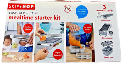 Baby Kids Meal Prep Kit Skip Hop Mealtime Starter Kit 24 Pieces Food Press Trays