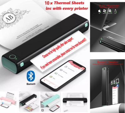 Phomemo M08F Wireless+Bluetooth+USB Tattoo Stencil A4 Printer Transfer Copy LOT