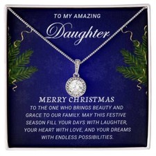 Dazzling Eternal Hope Necklace: Embrace Hope and Radiance - To My Amazing Daught
