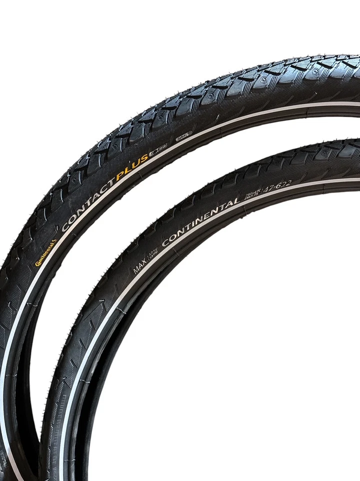2 Stück Continental Contact Plus Fahrrad Reifen 47-622 / 28 x 1,75 Pannenschutz